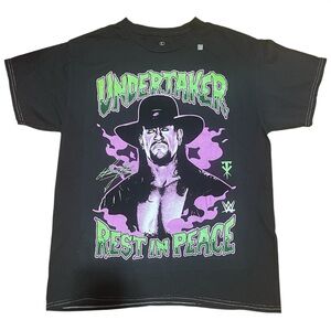 WWE The Undertaker Rest In Peace T-shirt Large Licensed Streetwear Fandom 80s